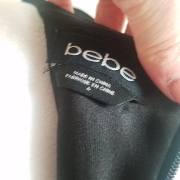 BEBE Sleeveless Jacquard LBD - Picture 6 of 7